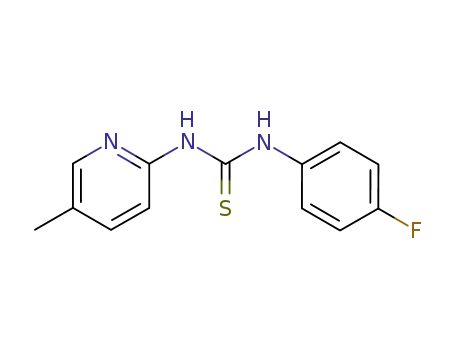 <i>N</i>-(4-fluoro-phenyl)-<i>N</i>'-(5-methyl-[2]pyridyl)-thiourea