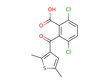 3,6-dichloro-2-(2,5-dimethyl-thiophene-3-carbonyl)-benzoic acid