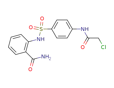 Molecular Structure of 855931-12-3 (<i>N</i>-(<i>N</i>-chloroacetyl-sulfanilyl)-anthranilic acid amide)