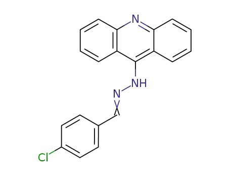 Benzaldehyde, 4-chloro-, 9-acridinylhydrazone