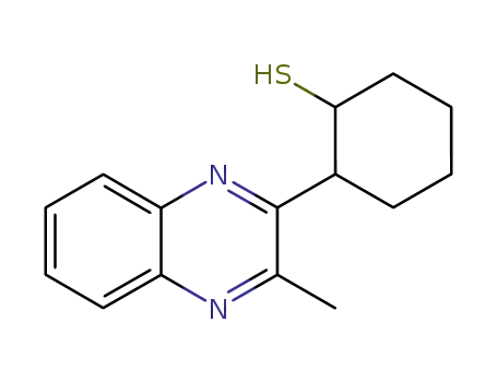Cyclohexanethiol, 2-(3-methyl-2-quinoxalinyl)-