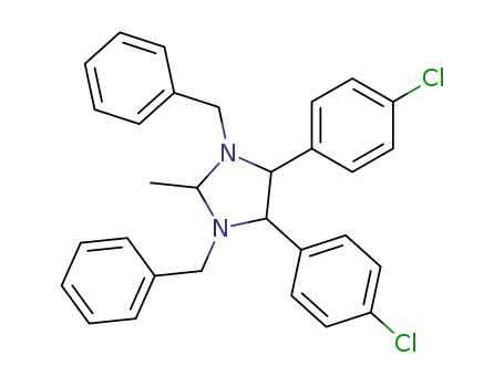 1,3-Dibenzyl-4,5-bis-(4-chloro-phenyl)-2-methyl-imidazolidine