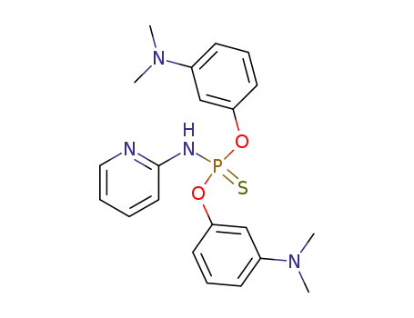 Molecular Structure of 112198-15-9 ([2]pyridyl-amidothiophosphoric acid <i>O</i>,<i>O</i>'-bis-(3-dimethylamino-phenyl ester))