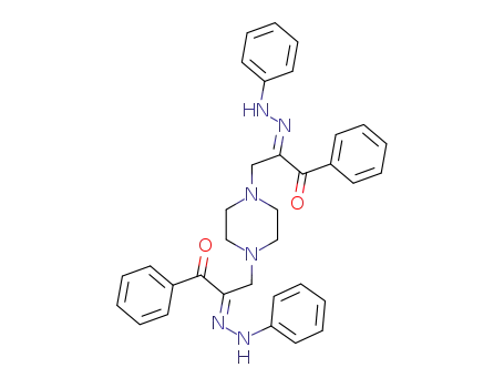 1,1'-diphenyl-3,3'-piperazine-1,4-diyl-bis-propane-1,2-dione 2,2'-bis-phenylhydrazone