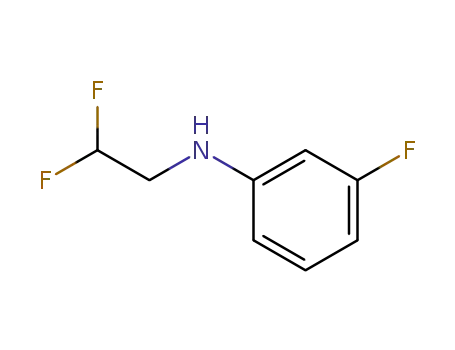 Molecular Structure of 351-44-0 (<i>N</i>-(2,2-difluoro-ethyl)-3-fluoro-aniline)