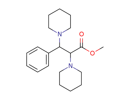 3-phenyl-2,3-dipiperidino-propionic acid methyl ester