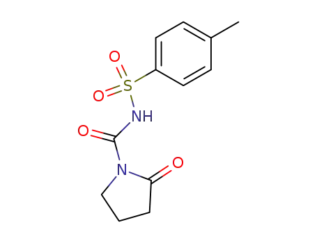 Molecular Structure of 22096-55-5 ((2-oxo-pyrrolidine-1-carbonyl)-(toluene-4-sulfonyl)-amine)