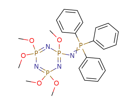 Molecular Structure of 91099-68-2 (1,3,5,2,4,6-Triazatriphosphorine,
2,2,4,4,6,6-hexahydro-2,2,4,4,6-pentamethoxy-6-[(triphenylphosphoran
ylidene)amino]-)
