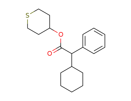 cyclohexyl-phenyl-acetic acid tetrahydrothiopyran-4-yl ester