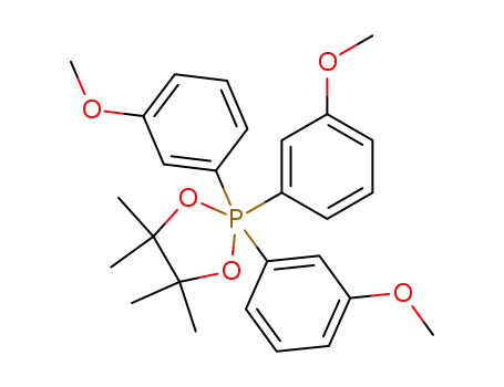 2,2,2-Tris-(3-methoxy-phenyl)-4,4,5,5-tetramethyl-2λ<sup>5</sup>-[1,3,2]dioxaphospholane