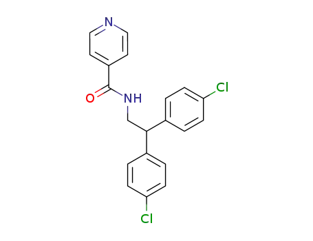 Molecular Structure of 102006-68-8 (isonicotinic acid-[2,2-bis-(4-chloro-phenyl)-ethylamide])