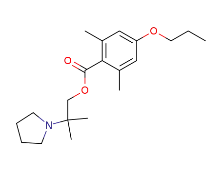 Molecular Structure of 95619-39-9 (2,6-dimethyl-4-propoxy-benzoic acid-(β-pyrrolidino-isobutyl ester))