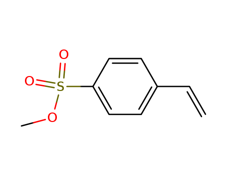Molecular Structure of 16736-97-3 (Benzenesulfonic acid, 4-ethenyl-, methyl ester)