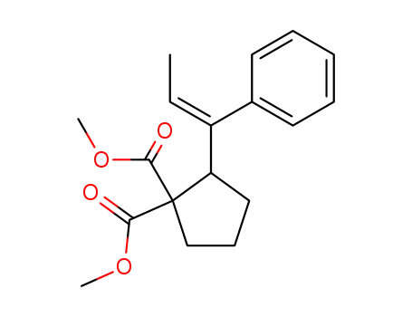 1,1-Cyclopentanedicarboxylic acid, 2-(1-phenyl-1-propenyl)-, dimethyl
ester, (Z)-