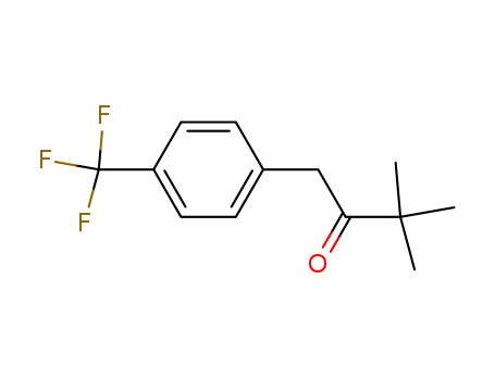Molecular Structure of 104483-72-9 (3,3-dimethyl-1-(p-trifluoromethylphenyl)butan-2-one)