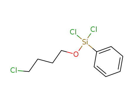 Molecular Structure of 17888-58-3 (dichloro-(4-chloro-butoxy)-phenyl-silane)
