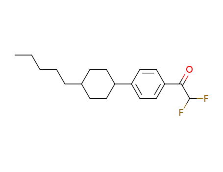 Ethanone, 2,2-difluoro-1-[4-(4-pentylcyclohexyl)phenyl]-, trans-