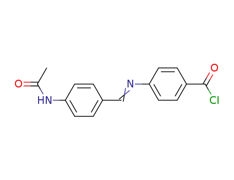 4-{[1-(4-Acetylamino-phenyl)-meth-(E)-ylidene]-amino}-benzoyl chloride