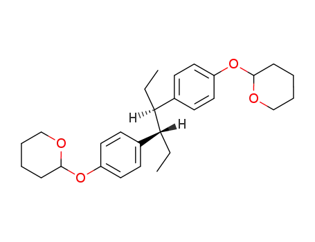 (<i>RS</i>,<i>SR</i>)-α,α'-diethyl-4,4'-bis-((Ξ)-tetrahydropyran-2-yloxy)-bibenzyl