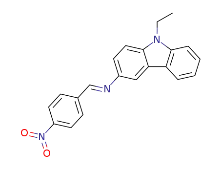 (9-Ethyl-9H-carbazol-3-yl)-[1-(4-nitro-phenyl)-meth-(E)-ylidene]-amine