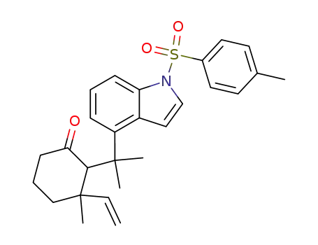 3-Methyl-2-{1-methyl-1-[1-(toluene-4-sulfonyl)-1H-indol-4-yl]-ethyl}-3-vinyl-cyclohexanone