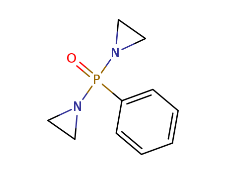 Molecular Structure of 10543-74-5 (Aziridine,1,1'-(phenylphosphinylidene)bis- (9CI))