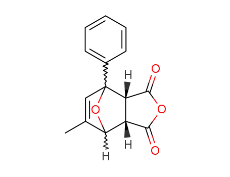 (+/-)(1Ξ,2Ξ)-5-methyl-1-phenyl-7-oxa-norborn-5-ene-2<i>r</i>,3<i>c</i>-dicarboxylic acid-anhydride