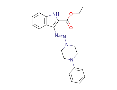 3-(4-Phenyl-piperazin-1-ylazo)-1H-indole-2-carboxylic acid ethyl ester
