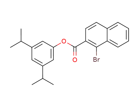 2-Naphthalenecarboxylic acid, 1-bromo-, 3,5-bis(1-methylethyl)phenyl
ester