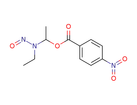 Molecular Structure of 92667-38-4 (Ethanol, 1-(ethylnitrosoamino)-, 4-nitrobenzoate (ester))