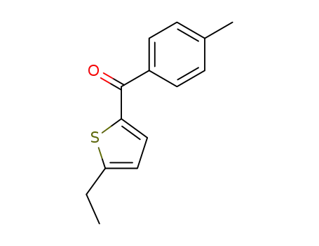 Molecular Structure of 6933-29-5 ((5-ethyl-[2]thienyl)-<i>p</i>-tolyl ketone)