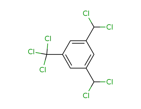 Molecular Structure of 63316-55-2 (Benzene, 1,3-bis(dichloromethyl)-5-(trichloromethyl)-)