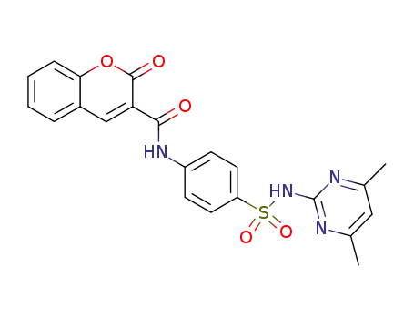 coumarin-3N-(4'-(N'-4,6-dimethyl-pyrimidinyl-2)sulphonamidophenyl)carboxamide