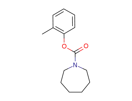 Molecular Structure of 108897-35-4 (hexahydro-azepine-1-carboxylic acid <i>o</i>-tolyl ester)