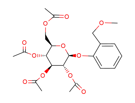 Molecular Structure of 148707-23-7 (7-O-methylsalicin tetraacetate)