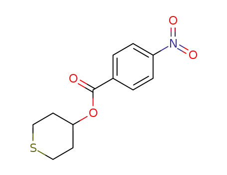 Molecular Structure of 100193-06-4 (4-nitro-benzoic acid tetrahydrothiopyran-4-yl ester)