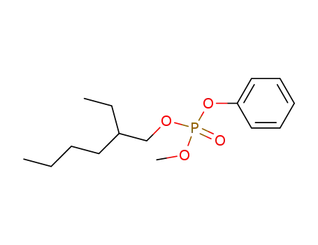 Molecular Structure of 86052-95-1 (phosphoric acid-(2-ethyl-hexyl ester)-methyl ester-phenyl ester)