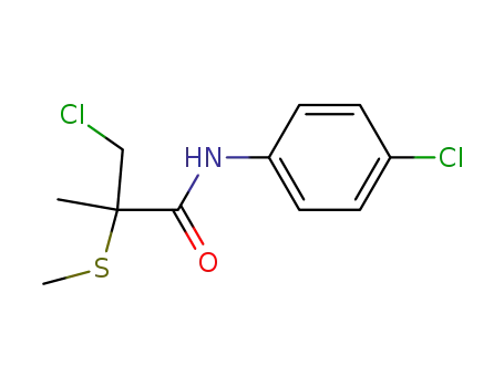 Propanamide, 3-chloro-N-(4-chlorophenyl)-2-methyl-2-(methylthio)-