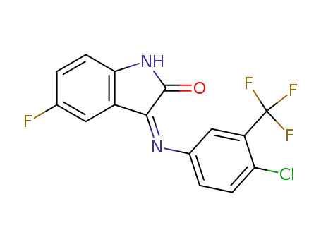 3-[(Z)-4-Chloro-3-trifluoromethyl-phenylimino]-5-fluoro-1,3-dihydro-indol-2-one