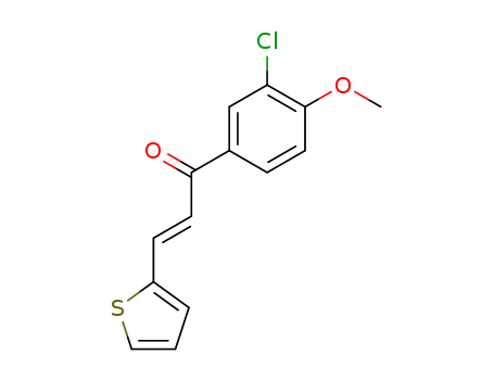 1-(3-chloro-4-methoxy-phenyl)-3<i>t</i>-[2]thienyl-propenone