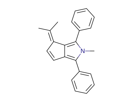 Molecular Structure of 77978-42-8 (4-Isopropyliden-2-methyl-1,3-diphenyl-4H-cyclopenta<c>pyrrol)