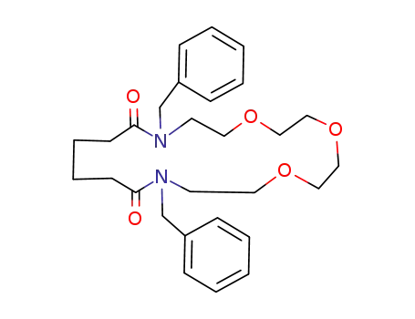 10,17-dibenzyl-10,17-diaza-1,4,7-trioxacyclononadecane-11,16-dione