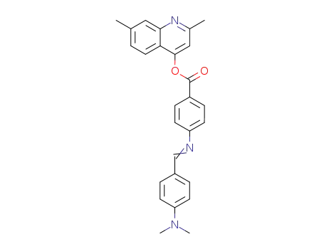 4-{[1-(4-Dimethylamino-phenyl)-meth-(E)-ylidene]-amino}-benzoic acid 2,7-dimethyl-quinolin-4-yl ester