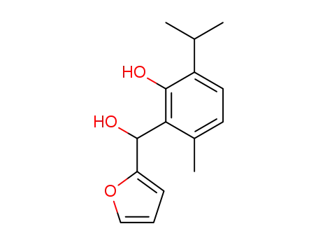 Molecular Structure of 109408-44-8 ([2]Furyl-(2-hydroxy-3-isopropyl-6-methyl-phenyl)-methanol)