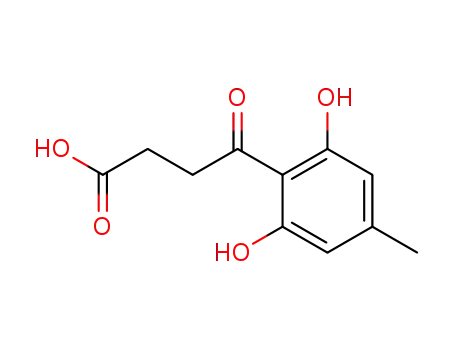 Molecular Structure of 854679-09-7 (4-(2,6-dihydroxy-4-methyl-phenyl)-4-oxo-butyric acid)