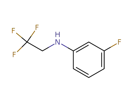 Molecular Structure of 62158-93-4 (Benzenamine, 3-fluoro-N-(2,2,2-trifluoroethyl)-)