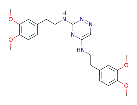 N,N'-Bis<2-(3,4-dimethoxyphenyl)ethyl>-1,2,4-triazine-3,5-diamine