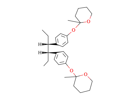 (<i>RS</i>,<i>SR</i>)-α,α'-diethyl-4,4'-bis-((Ξ)-2-methyl-tetrahydro-pyran-2-yloxy)-bibenzyl