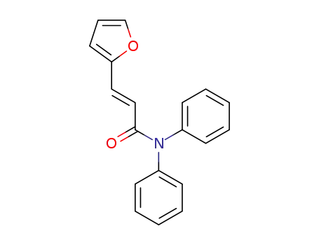 Molecular Structure of 61859-12-9 (2-Propenamide, 3-(2-furanyl)-N,N-diphenyl-)