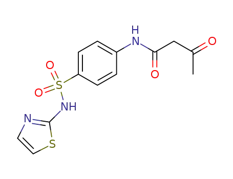 Molecular Structure of 100395-17-3 (<i>N</i>-acetoacetyl-sulfanilic acid thiazol-2-ylamide)